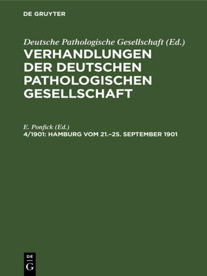 cover image of Hamburg vom 21.–25. September 1901